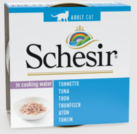 SCHESIR in cooking water Tuna - nat kattenvoer - 85 g - thumbnail