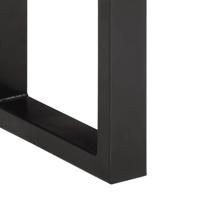 Bankje 160 cm massief gerecycled hout en staal - thumbnail