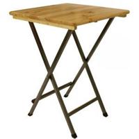 Houten bartafel inklapbaar 78 x 78 cm - thumbnail