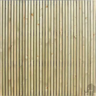 Elephant Plankenscherm Vuren Zachthout - Stripes Black - 179 x 179 x 4,5 cm