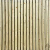 Elephant Plankenscherm Vuren Zachthout - Stripes Black - 179 x 179 x 4,5 cm - thumbnail