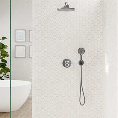 Hansgrohe FixFit S muuraansluitbocht met handdouchehouder, Brushed Black Chrome
