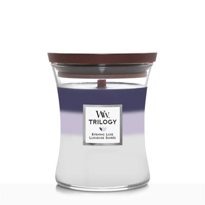 WoodWick trilogy evening luxe medium candle
