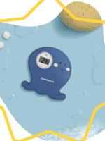 Bad- en sfeerthermometer BADABULLE Poulpe blauw - thumbnail