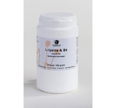 DE GROENE OS L-LYSINE / B6 HOND / KAT 100 GR