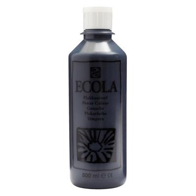 Talens Ecola plakkaatverf flacon van 500 ml, zwart