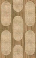 Novamur Leyla Behang met rotan en hout patroon - 81638 - thumbnail