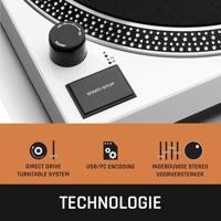 Lenco L-3810 Direct drive platenspeler met USB-opname - L-3810WH - thumbnail
