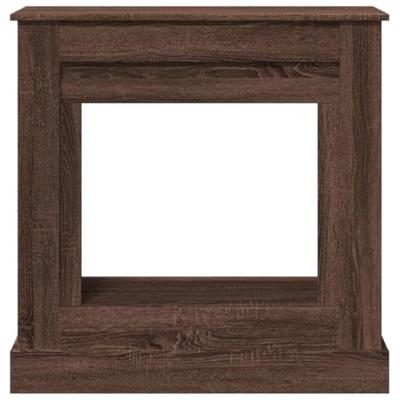 Haardombouw 90x30x90 cm bewerkt hout bruin eikenkleurig Haardombouw 90x30x90 cm bewerkt hout bruin eikenkleurig