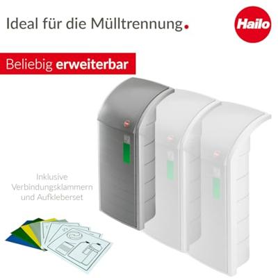 Hailo 0912-060 ProfiLine WSB Design XXXL Afvalscheider 120L Grijs