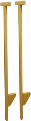 Outdoor actieve houten palen met steun, lengte 120 cm