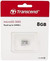 Transcend Premium 300S microSDHC-kaart 8 GB Class 10 - thumbnail