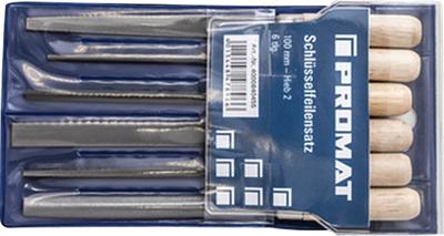 Promat/Tecwerk Sleutelvijl-set | lengte 100 mm | kap 2 | beukenhout - 4000840455