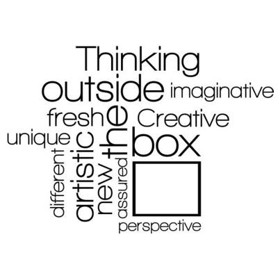 Thinking outside - Muursticker
