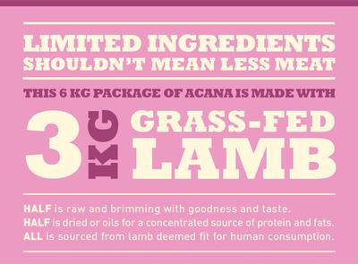 ACANA Singles Grass-Fed Lamb - droog hondenvoer - 11,4kg