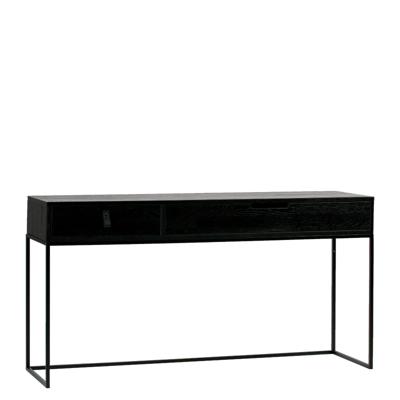 WOOOD Sidetable 'Silas' 140cm, kleur Zwart WOOOD Sidetable 'Silas' 140cm, kleur Zwart