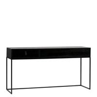 WOOOD Sidetable 'Silas' 140cm, kleur Zwart - thumbnail