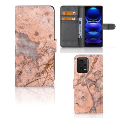 Xiaomi Redmi Note 12 5G | Poco X5 | Bookcase | Marmer Oranje