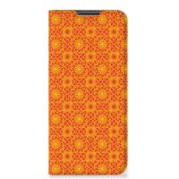 OPPO A54 5G | A74 5G | A93 5G | Hoesje met Magneet | Batik Oranje - thumbnail