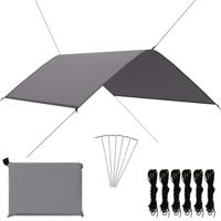 VidaXL Afdekzeil 3x2 m grijs - thumbnail