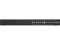 Cisco SG110-24HP Unmanaged L2 Gigabit Ethernet (10/100/1000) Zwart Power over Ethernet (PoE) - thumbnail