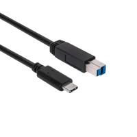 CLUB3D USB 3.1 Gen2 Type-C to Type-B Cable Male/Male, 1 M./ 3.3 Ft. - thumbnail