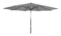 Stokparasol Virgo 400 cm grijs - thumbnail