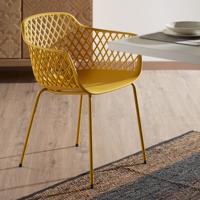 Kave Home Eetkamerstoel 'Quinn', kleur Geel - thumbnail