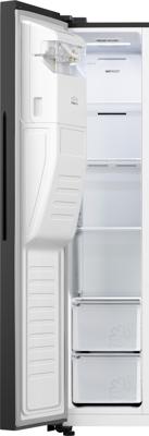 Etna AKV578IZWA Amerikaanse koelkast Zwart