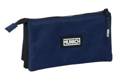 Pennenetui met 3 vakken Munich Basic Marineblauw 22 x 12 x 3 cm Pennenetui met 3 vakken Munich Basic Marineblauw 22 x 12 x 3 cm