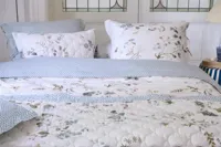 Pip Studio Pip Studio Kawai Flower Dekbedovertrekken- White 240x200/220 cm - thumbnail