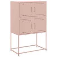 Dressoir 68,5x38,5x107 cm staal roze - thumbnail