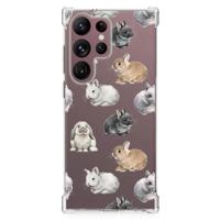 Case Anti-shock voor Samsung Galaxy S23 Ultra Konijntjes - thumbnail