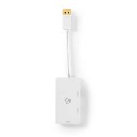 DisplayPort Multipoort-Adapterkabel | Mini-DisplayPort Male - VGA Female + DVI-D 24+1-Pins Female + HDMI 2.0-Uitgang | 0,2 m | Wit - thumbnail