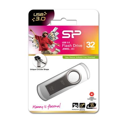 Silicon Power J80 Jewel USB Pendrive 32GB USB 3.0 Titanium