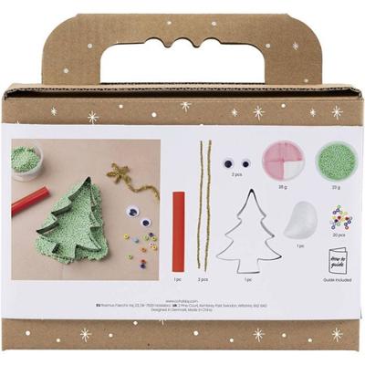 Creativ Company Mini hobbyset boetseren, kerstboommonster, diverse kleuren, 1 doos