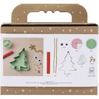 Creativ Company Mini hobbyset boetseren, kerstboommonster, diverse kleuren, 1 doos - thumbnail