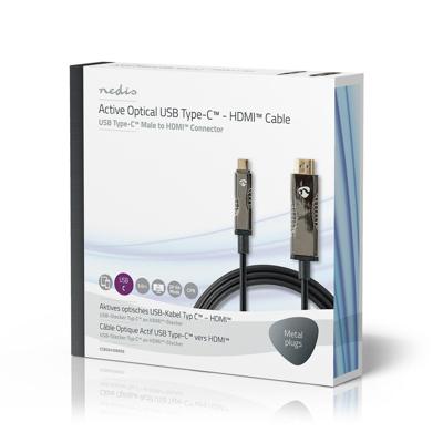 Nedis Actieve Optische USB-Kabel | USB-C Male | HDMI | 5 m | 1 stuks - CCBG6410BK50 CCBG6410BK50