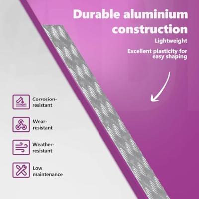 VidaXL Trap tread rechthoekig 2 pcs zilver 90 x 20 cm aluminium