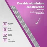 VidaXL Trap tread rechthoekig 2 pcs zilver 90 x 20 cm aluminium - thumbnail