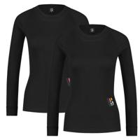 Poederbaas Thermoshirt Dames 2-pack Pro Zwart-XXL - thumbnail