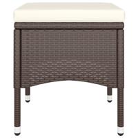 9-delige Tuinset poly rattan bruin - thumbnail