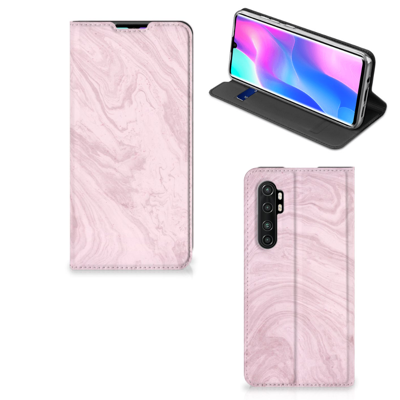 Xiaomi Mi Note 10 Lite Standcase Marble Pink - Origineel Cadeau Vriendin Xiaomi Mi Note 10 Lite Standcase Marble Pink - Origineel Cadeau Vriendin