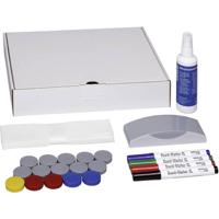 Maul Whiteboard accessoireset JAKOB MAUL - Moderationszubehör 31 Teile (b x h) 305 mm x 60 mm Doos incl. 4 whiteboardmarkers, wisser, reiniger, 15 magneten - thumbnail