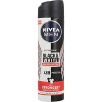 Nivea Men deodorant spray black & white max protection 150 Milliliter - thumbnail