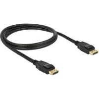 Delock 83805 DisplayPort-kabel DisplayPort Aansluitkabel DisplayPort-stekker, DisplayPort-stekker 1.00 m Zwart Vergulde steekcontacten - thumbnail