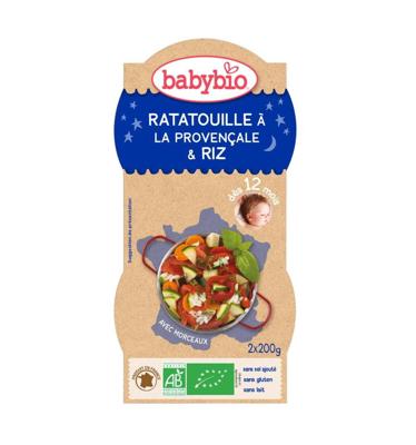 Babybio Babybio Ratatouille Met Rijst 200 Gram Bio (2x200g)