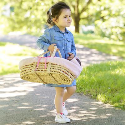 Corolle gevlochten mandenset set voor babypop - pluche