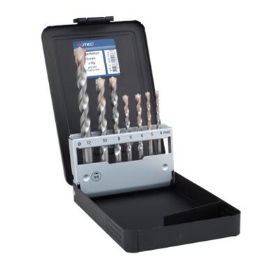 Betonborenset cassette 4-5-6(2x)-8-10-12mm (7-dlg) Betonborenset cassette 4-5-6(2x)-8-10-12mm (7-dlg)