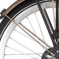 Alpina spatbordstang achter 24 curve matt gold - thumbnail